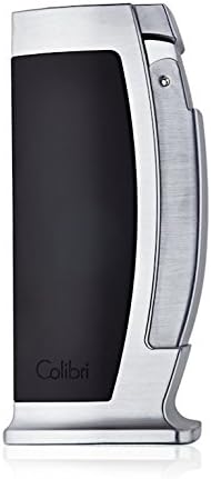 Colibri Enterprise Table Lighter Single Jet Flame Black & Chrome