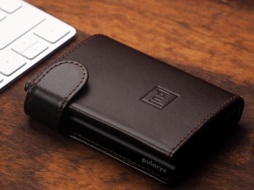 PULARYS OXFORD Mini Wallet - Credit Card Holder - Made of Italian Leather - RFID blocking - Space for up to 9 Cards - One Compartment - Front Pocket Wallet - For Men and Women - Classic2