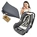 Sitzkeil Sitzverkleinerer Keilkissen kompatibel mit Maxi Cosi Cabrio Fix und Citi ((dunkelgrau)