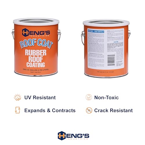 Heng’S Industries 46128-4 Heng'S Industries Rubber Roof Coating - 1 Gallon | Epdm Rubber Roof | Rubber Roof Coat | Rv Roof Repair thumb #2