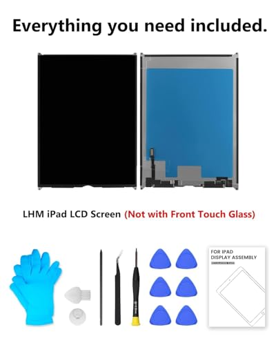 Image of LHM for iPad 7th 8th 9th Gen 10.2 inch LCD Screen Replacement Display Assembly (Model: A2197 A2198 A2200 A2270 A2428 A2429 A2430 A2602 A2603 A2604 A2605) with Repair Kits (Not Touch Glass)