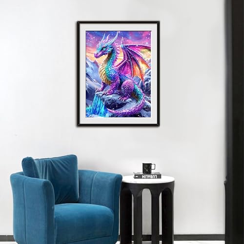 QQFQQF Dragon Diamond Art Kits for Adults 12x16 in,Beginner DIY Painting - image 3