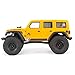 Axial SCX24 2019 Jeep Wrangler JLU CRC RC Crawler 4WD Truck RTR with LED Lights, 3-Ch 2.4GHz Transmitter, Battery, and USB Charger: (Yellow) AXI00002T2