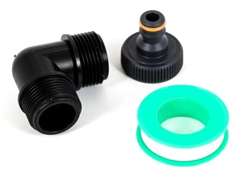 ABAZO Pumpenanschlussstutzen an eine Gartenpumpe, Anschluss an einen Hydrophor, Satz Pumpenzubehör, Nippel, Rückschlagventil für die Pumpe (Pumpenauslassanschluss SET 1 AG)