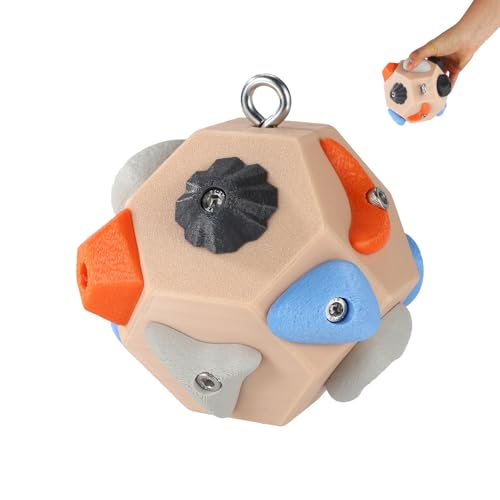 Sinbana Blocs Escalade Artisanaux, 3D Ballon Entraînement Prise Escalade pour Développer Force & Précision Outil Entraînement Portable pour Doigts Cadeau Grimpeurs