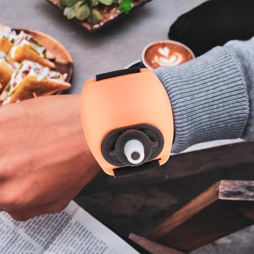 Botella de agua deportiva portátil antiderrames con pulsera cómoda 7