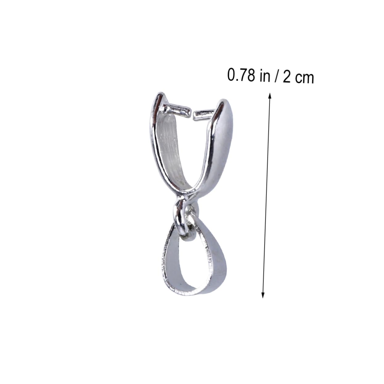 SHINEOFI 300piezas Conectores De Colgante De Metal Para Joyería Accesorios De Enganche Pinch Clasp Color Plata Perfectos Para Creaciones Únicas De Collares y Pulseras