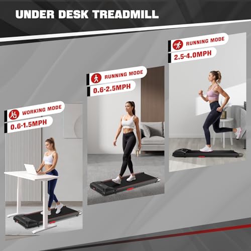 Sperax DP2-Z8E Walking Pad,Under Desk Treadmill,Walking Pad Treadmill 320 Lb Capacity,3 In 1 Portable Treadmill thumb #1