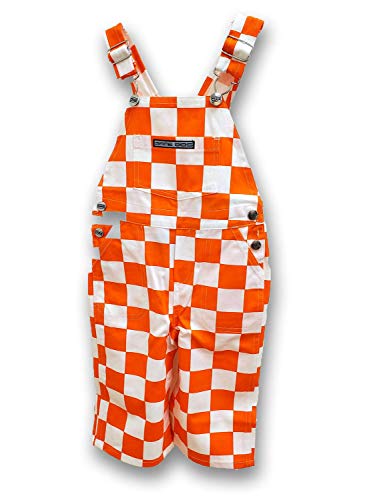 Infant Checkered Orange/White Overalls