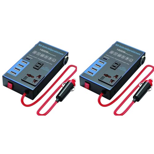 Onduleur de voiture 12V 24V 220V idéal en camping car pour charger un téléphone et brancher un pc