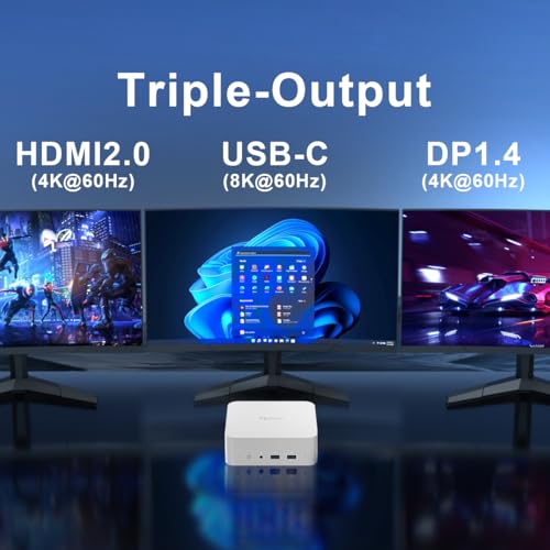 Image of Reatan Silver9 Intel Mini Gaming PC Full-Metal Core i9-12900HK(14C /20T 5.0 GHz), 16GB DDR4 3200MHz 512GB NVME SSD, Desktop Mini Computers, 2.5Gbps LAN, Wi-Fi 6E /BT5.2