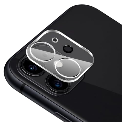 FanTEK Camera Lens Protector for iPhone 11/12 Mini, 9H Tempered Glass Camera Screen Cover, Ultra HD Clear Acrylic Full Coverage Guard, Case Friendly