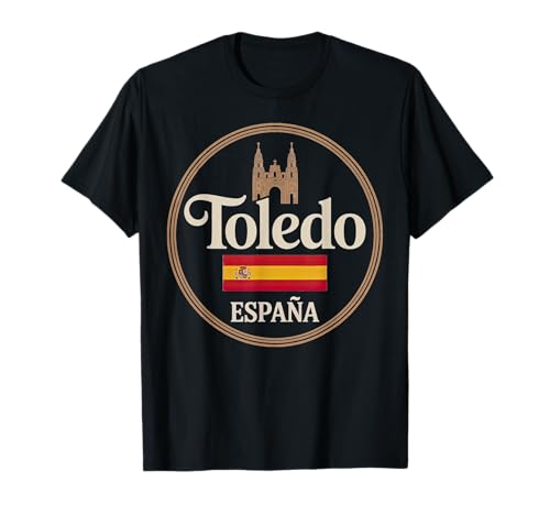 Toledo España City Travel España Diseño icónico Camiseta
