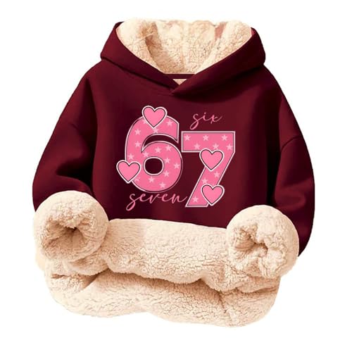 Sudaderas Niño 8 Años - con Capucha para S Forrada De Polar Suave Acogedora Informal Holgada para Invierno Cálida (5-6 Years)