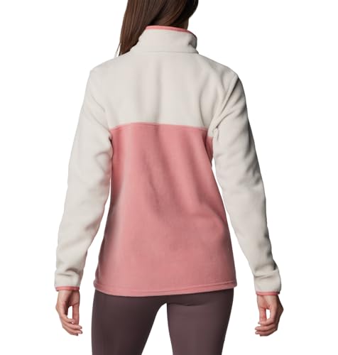 Image of Columbia Womens Benton Springs Half Snap II Pull Over Fleece Jacket, Dark Stone /Canoe /Vintage Blue, 3X