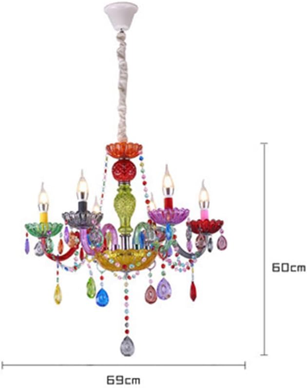 カラフルシャンデリア 6灯式