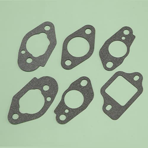 eMagTech 2 Sets (12 Stück) Vergaserdichtungen 16221883800 16212ZL8000 16228ZL8000 kompatibel mit GCV135 GCV160 GCV190 HRB425C HRB475C HRB476C HRB536C Motoren