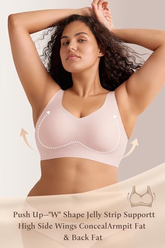 Image of Push Up Bra for Women Wireless Bralettes No Underwire Seamless Tshirt Bras