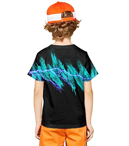 Image of LAIDIPAS Boys Girls 3D Graphic T-Shirt Short Sleeve Tops Tees 6-16 Years