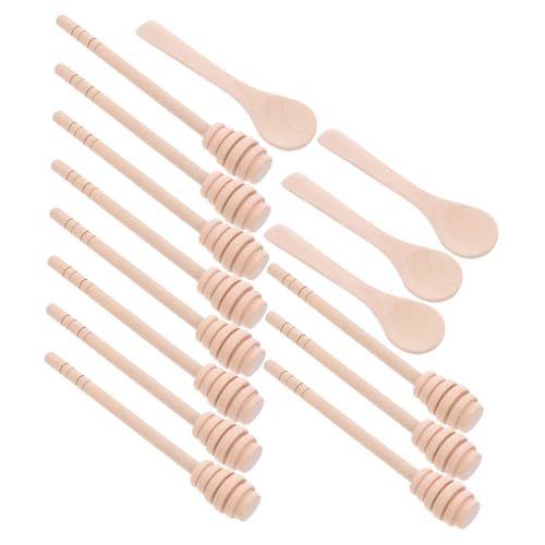 QUMIIRITY はちみつ スプーン ハニカム ディッパー はちみつ ミキシング スターラー 未完成 スプーン かき混ぜる 再利用可能