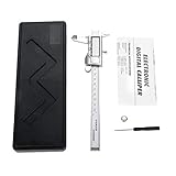 Fockety Calibrador Digital Plateado, Calibre Vernier, LCD de ± 0.05 mm para medir Piezas pequeñas de máquinas