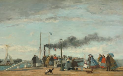 Pintura al óleo digital de muelle para decorar el salón de casa