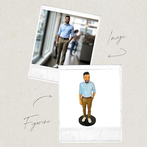 Image of Custom 3D Figurine from Photo Personalized 3D Miniature Statue Unique Personalized Gift for Birthday, Anniversary, Couples (20.3 cm)