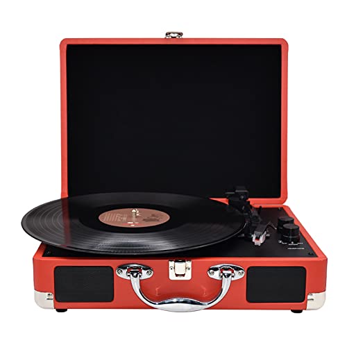 Tourne-Disque Bluetooth, Platine Vinyle Portable à 3 Vitesses, Haut-parleurs stéréo intégrés, Conception de Valise… - Les Beatles, Paul McCartney, John Lennon, RIngo Starr, George Harrison Tourne-Disque Bluetooth, Platine Vinyle Portable à 3 Vitesses, Haut-parleurs stéréo intégrés, Conception de Valise…
