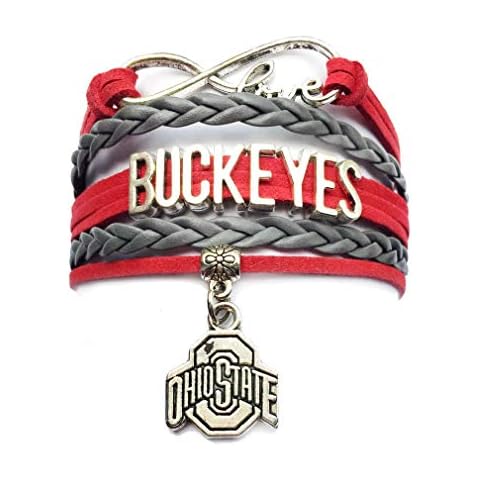 DOLON Infinity Love Buckeyes Charm Bracelet Friendship Leather Braided Handmade Gift Cover