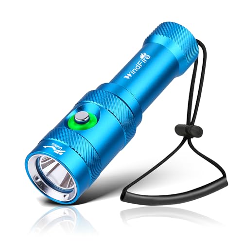 Image of WINDFIRE DM06 Scuba Dive Light Bright Rechargeable Diving Flashlight 3-Mods