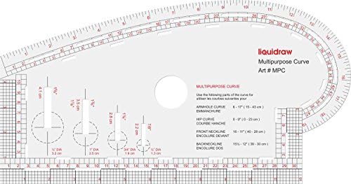 Amazon.com: Vogue Fabrics Fairgate Pattern Making Ruler Kit