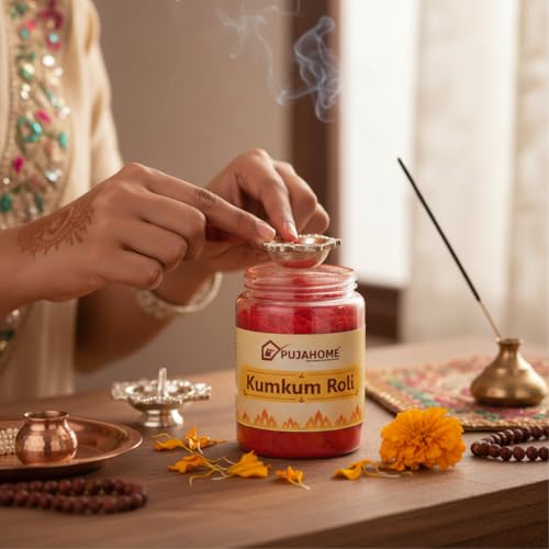 Image of Roli Pure Haldi Kumkum - Original Puja Roli | Natural & Pure kumkum (100g x 2 Box Pack)