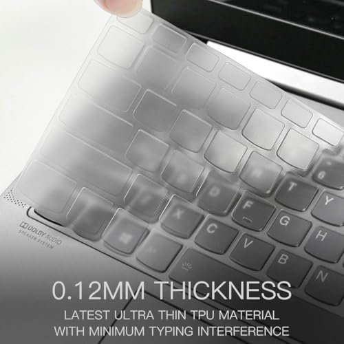 Image of Oaky Keyboard Protector Cover for Lenovo ideapad Slim3 & Slim5 14 inch Laptops Waterproof Dust-Proof Ultra Thin Keyboard Skin Protector - TPU