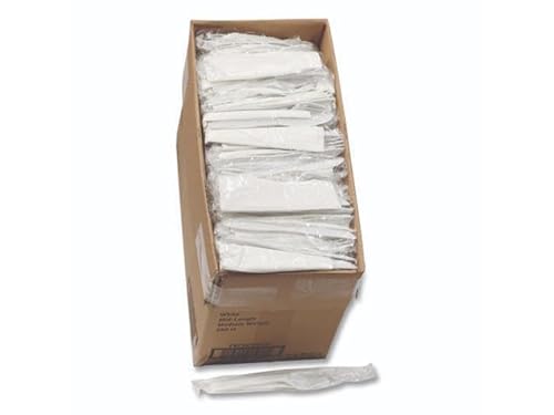 Pactiv 250/Set Medium Weight PP White Cutlery Set - Durable, Corrosion Resistant, Dishwasher Safe, Indoor Use