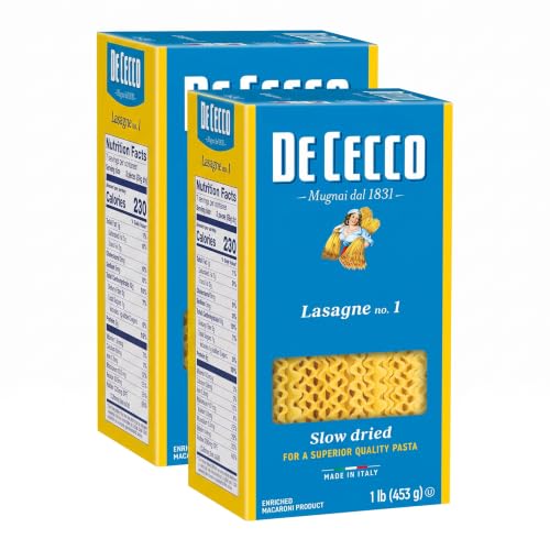 De Cecco Lasagne Pasta, 16 Oz (Pack of 2)