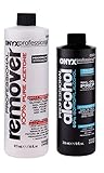 Onyx Professional 100% Acetone Nail Polish Remover 16oz & 99% Isopropyl Alcohol Nail Prep 8oz Preps & Removes Artificial Nails, Nail Glue, Glitter Polish & More