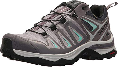 Salomon X Ultra 3 GTX W, Zapatillas de Senderismo Mujer, Multicolor (Magnet/Shark/Beach Glass 000), 36 2/3 EU