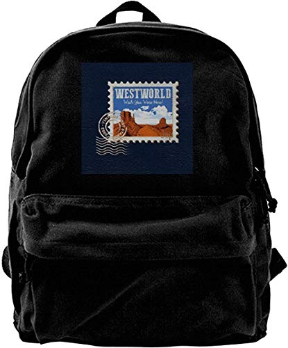 Yuanmeiju Mochila de Lona Westworld Wish You were Here Mochila de Postal...