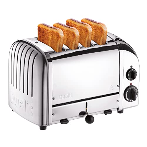 Comparison: British Toaster 2 Dualit Classic 4 Slice NewGen Toaster - Stainless Steel - Hand Built in the UK - Replaceable ProHeat elements - Defrost Bread - Mechanical Timer - Polished Classic Toaster