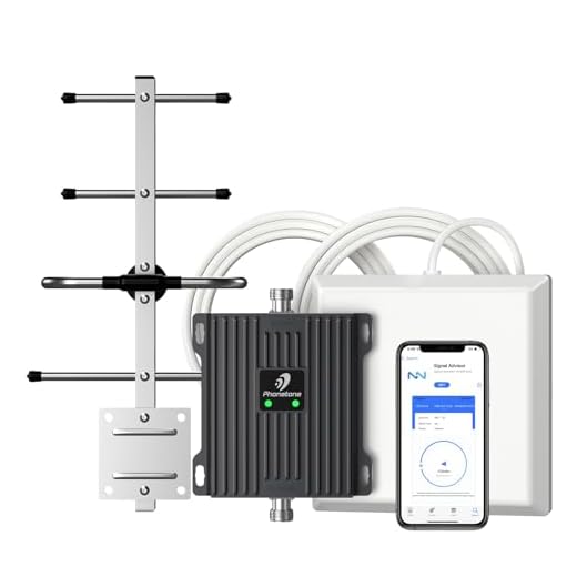 Cell Phone Signal Booster for Verizon and AT&T | Up to 4,500 Sq Ft | Boost 4G LTE 5G Signal on Band 12/13/17 | 65dB Dual Band Cellular Repeater with High Gain Antennas | FCC Approved