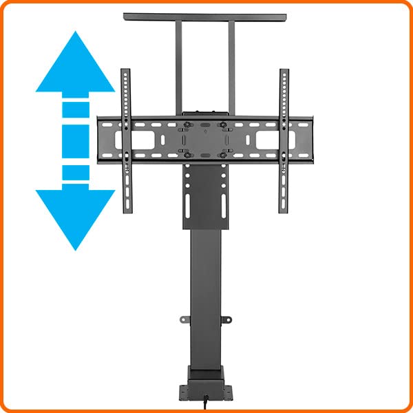 Allcam EFS66L Electric TV Lift/Motorised Height-adjustable Floor Stand for 40"-75" LCD/LED Screens Mount Size 600x400