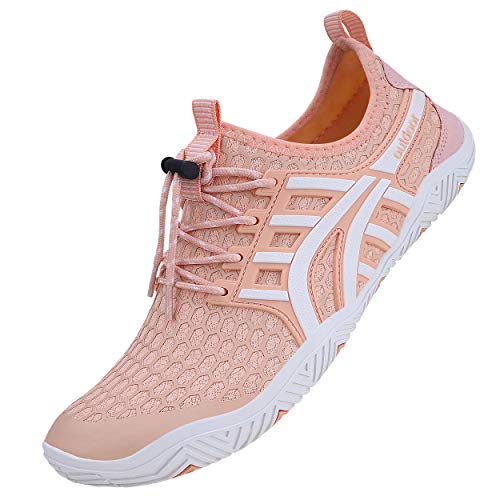Image of MAYZERO Water Shoes Men Women Swim Surf Shoes Beach Pool Shoes Wide Toe Hiking Aqua Shoes Winter House Slippers