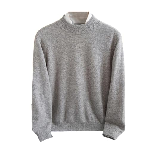 Long Sleeves Soft Knit Pullover Mens Wool Sweater V Neck Slim Fit Lightweight Jumper Top