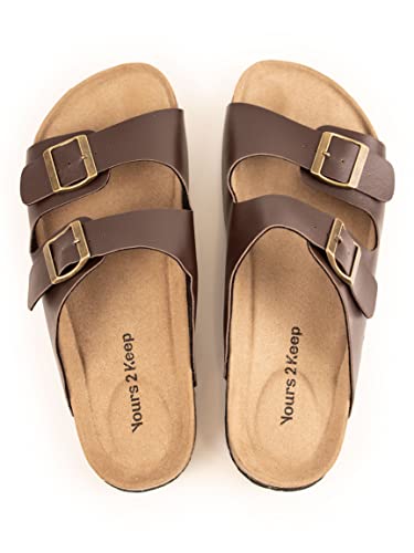 Yours 2 Keep Unisex Havana Sandal - Cork Footbed with 2 Adjustable Straps3