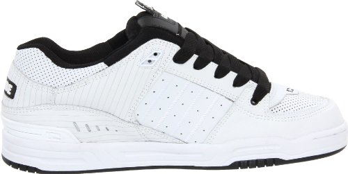 Image of Globe Mens Fusion Skate Shoes, White /Black /White, 10.5 D US