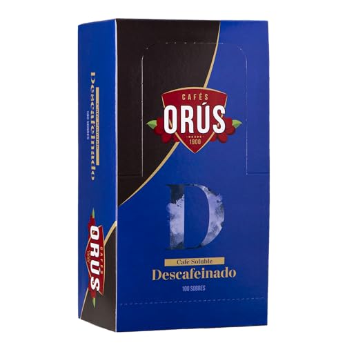 Café soluble Descafeinado - 100 sobres - Cafés Orús