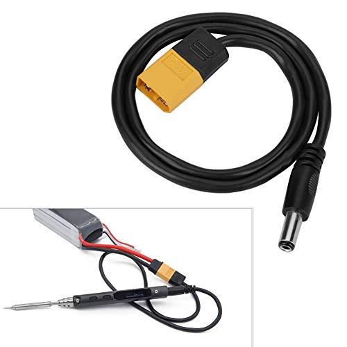 Power Cable, Black Good Insulation Professional to DC5525 Power Cable, 20 Inches Plug and Play for Quickly Solder for Outdoors Easy to Use