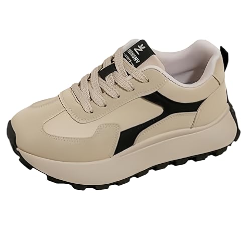 Women's Fashionable Casual Platform Sports Shoes with TPU Cushioning Sole, Providing Comfortable Foot Sensation. Suitable for All Seasons and Suitable for Daily use and Office wear.