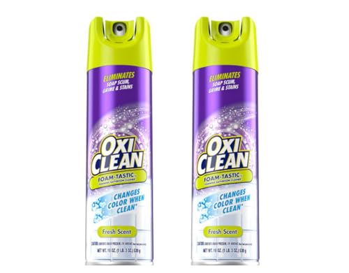 OxiClean Foam-Tastic Fresh Scent Bathroom Cleaner Twin Pack 2-19 oz. Aerosol Cans