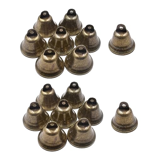 BESTYASH 16pezzi Campana Sospesa Fai Da Te in Bronzo Campana Cava Per Albero Di Natale Decorazione Leggera Da Appendere Pareti Finestre Porte